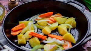 Рагу с зеленым горошком
