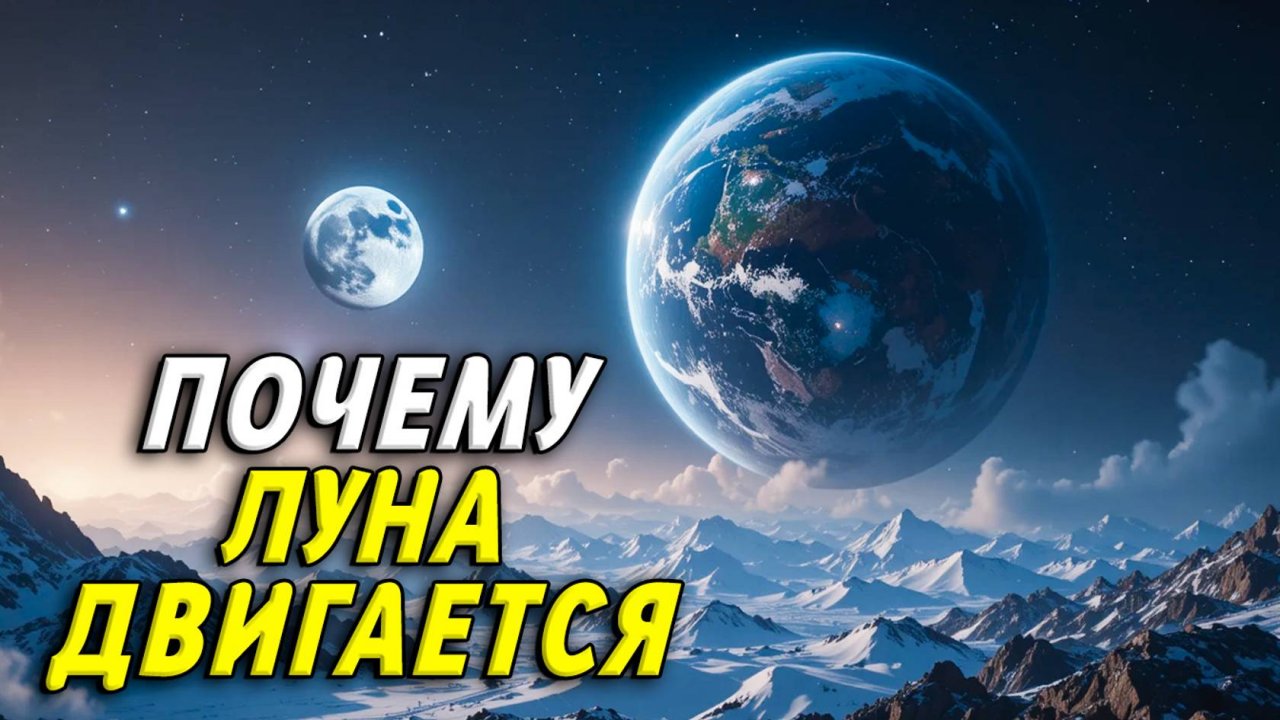 Почему луна двигается