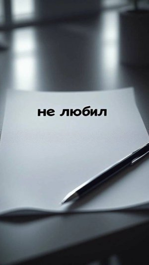 "Не любил."  Рассказ