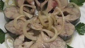 Скумбрия слабо маринованная!