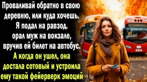 "Правильно мама говорила, что ты деревенщина!" Но очень скоро мужа и маму ждял такой СЮРПРИЗ
