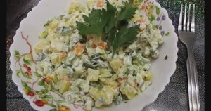 Постный Зимний салат с авокадо. Вкусно и сытно! Простой рецепт! В пост.