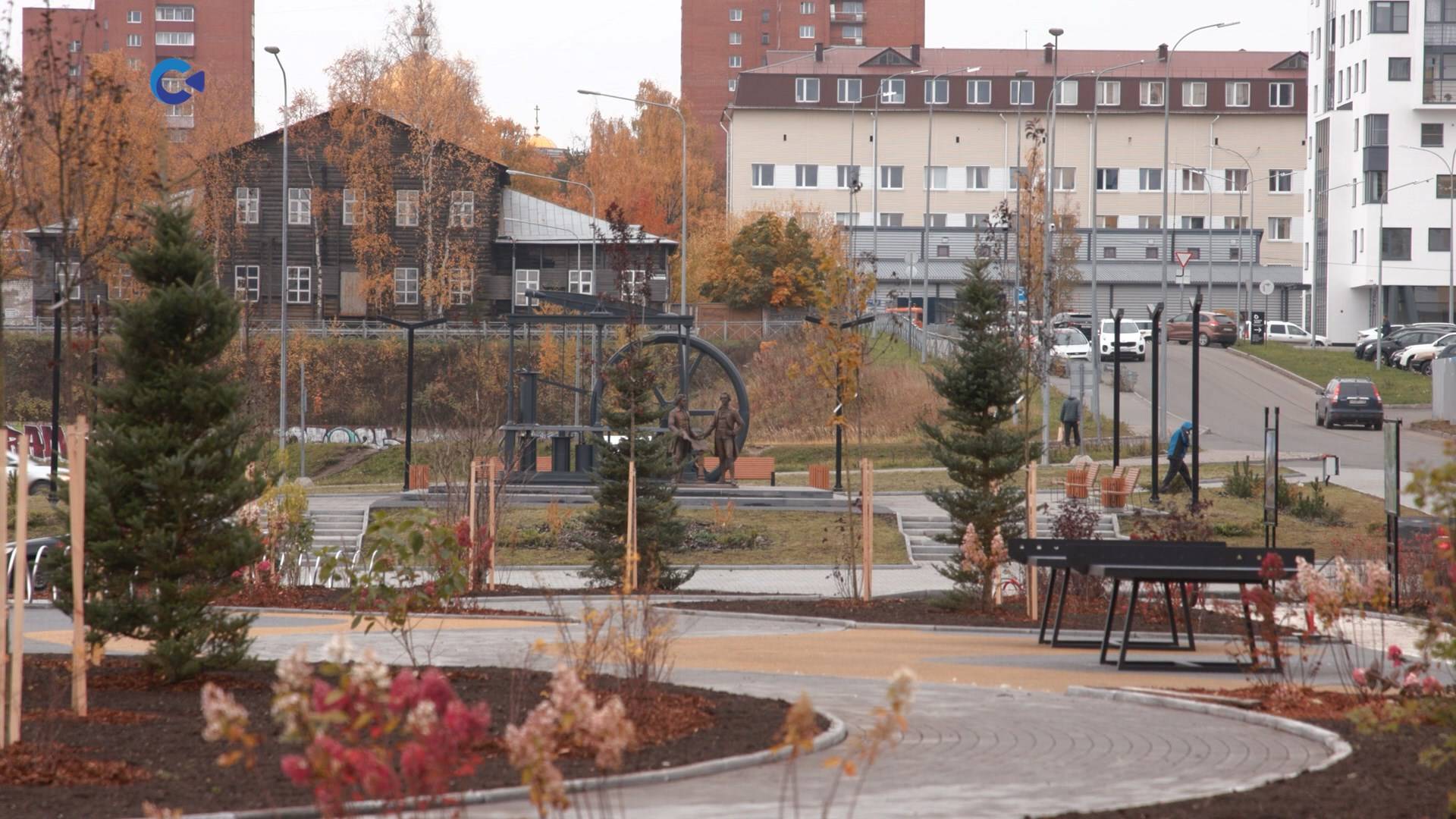 В Петрозаводске продолжается благоустройство микрорайона Петровская Слобода