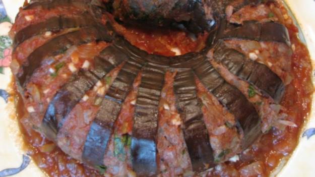 Баклажан — гармошка с мясом