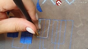 17. Заполнение фурнитурой в люневильской технике