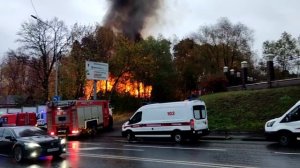 Пожар в Ново-Переделкино на 1-я Чоботовская аллея 18 октября