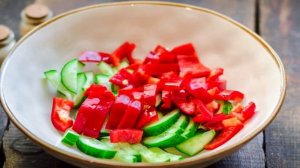 Салат с ананасом и перцем