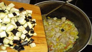 Рагу с мясом и кабачками