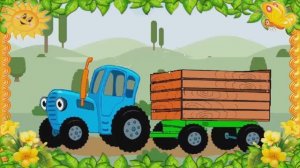 СИНИЙ ТРАКТОР - УГАДАЙ ЖИВОТНОЕ ПО ГОЛОСУ - РАЗВИВАЮЩИЙ МУЛЬТИК