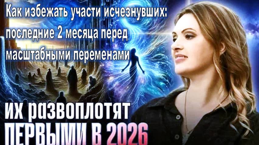 Как избежать участи исчезнувших: последние 2 месяца перед масштабными переменами. Наталья Дьяченко