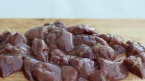 Куриная печень с овощами