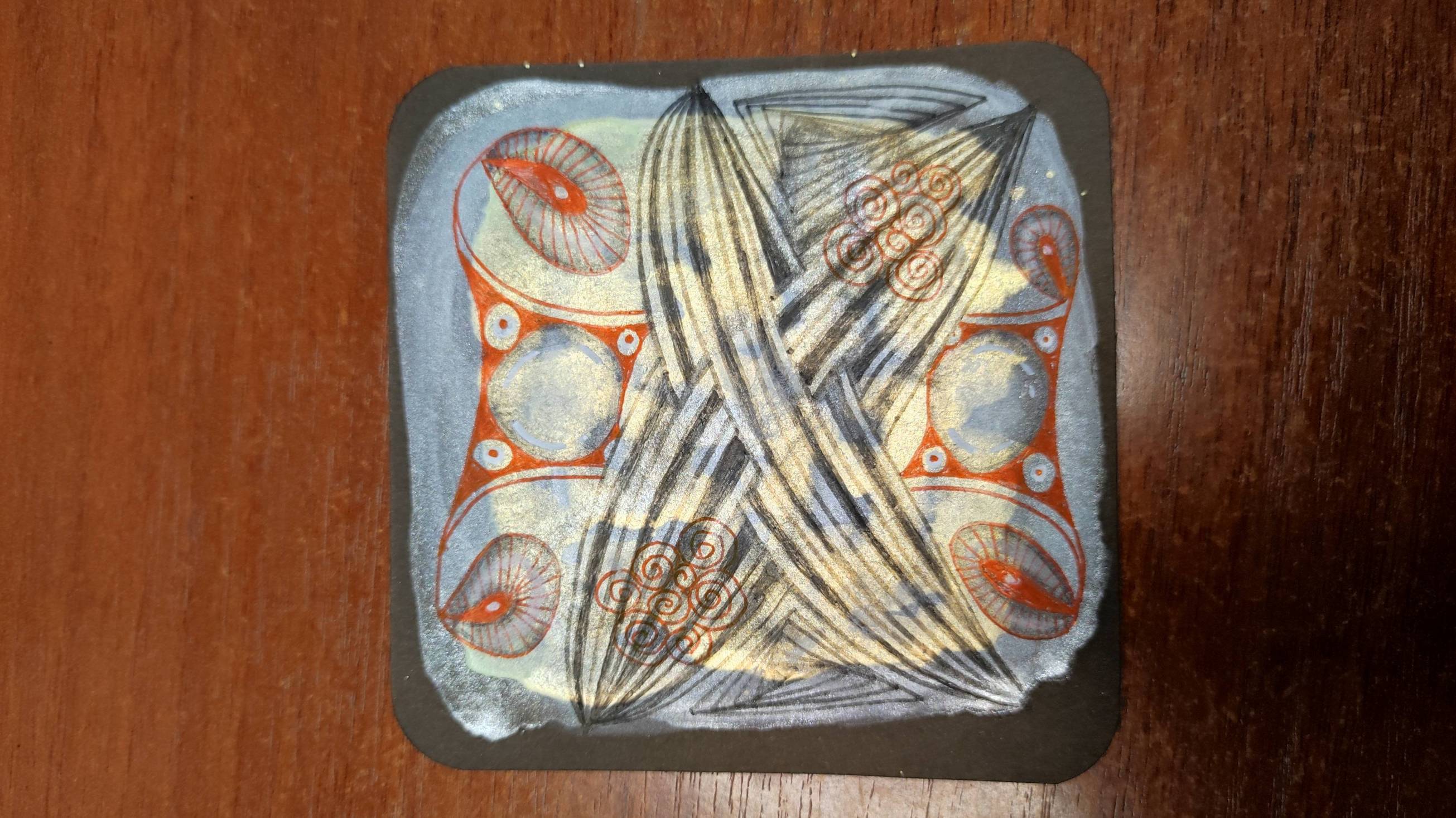 Зентангл на блестящей тонировке смотреть онлайн