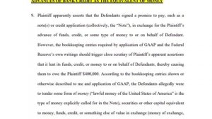 Судебные разбирательства в США по кредитным сделкам, создание денег.
