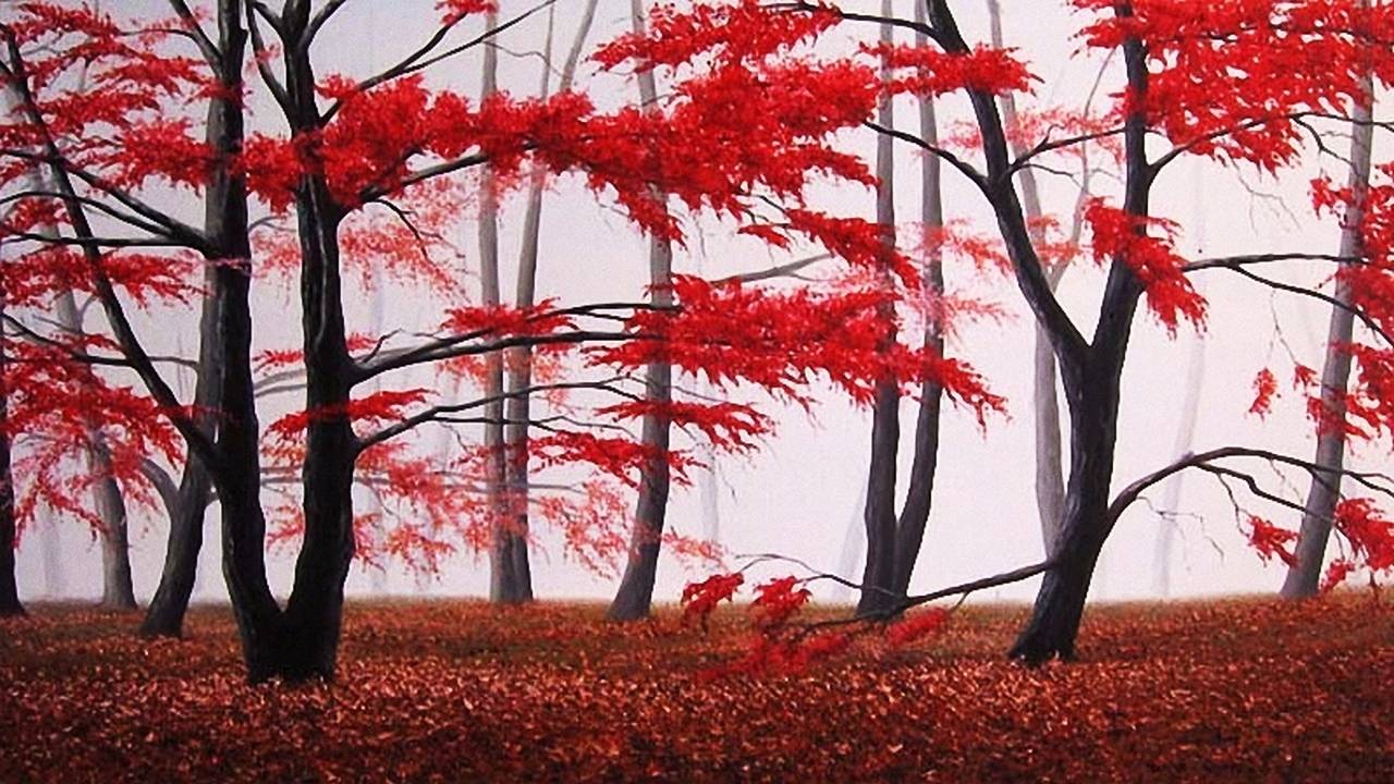 Осень в живописи художника Сержио Зампьери