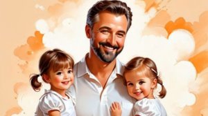 С днём отца. Музыкальная открытка поздравление.