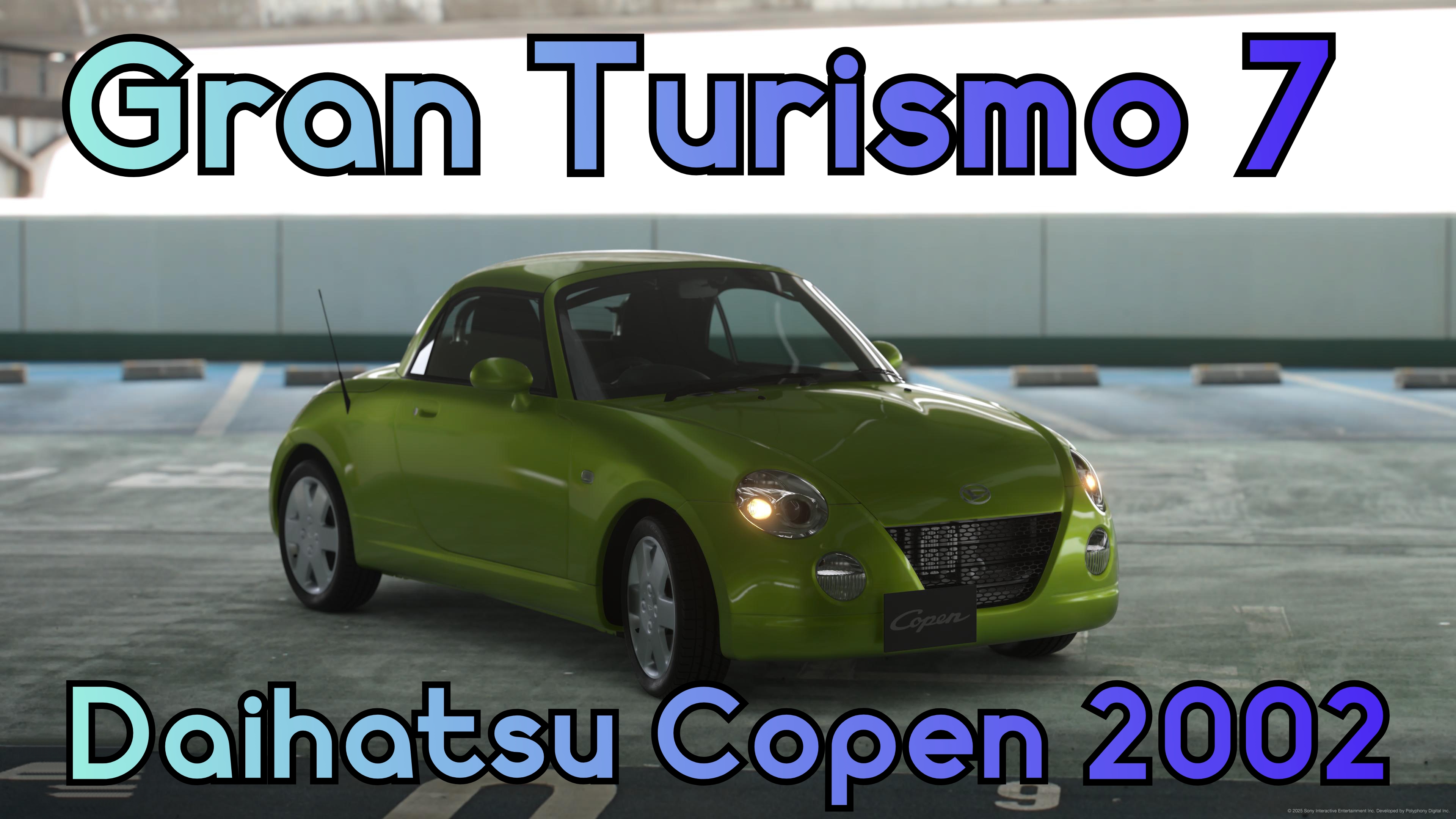 Daihatsu Copen 2002: Миньон Японских Трасс в Gran Turismo 7.
