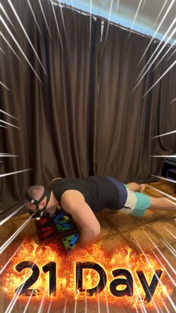 Push-ups:3x20. Elliptical Trainer 40min=-300kcal. I Eat Only 1800kcal/day. Goal:110→70kg. Every Day!