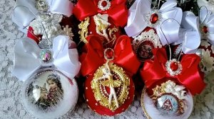 Новогодние шары в бархате 🤗