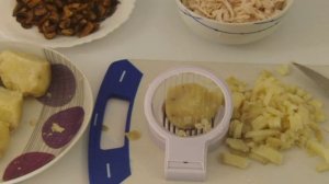 Салат из курицы и шампиньонов