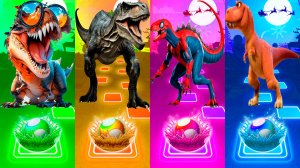 Coffin Dance Динозавры 190 уровень - Мультики про Динозавров | МУЛЬТФИЛЬМЫ ДИНОЗАВРЫ в Tiles Hop