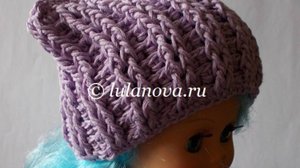 Шапка рельефная Мальвина - часть1