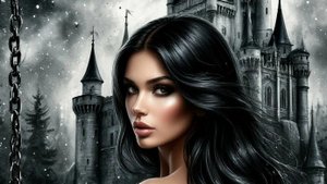 Клипы : Звездная ночь над готическим дворцом