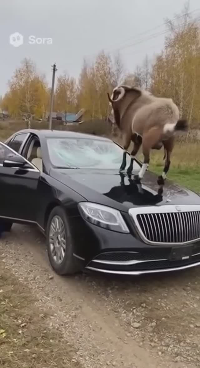 Козлы на дороге 🤣