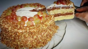 Торт "Сметанный". Простой рецепт торта ко дню рождения! Продукты использую доступные.