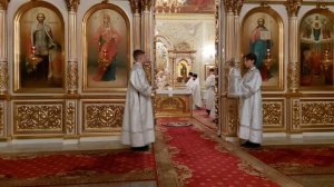 Митрополит Игнатий совершил Великую Вечерню с Литургией в Покровском Соборе г.Саратова 18.01.2023