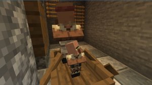 перетащил носатых к себе на базу в хардкорном майнкрафте !!! (2)