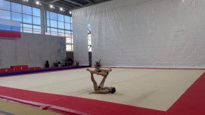 ЖП 3 спортивный, Безродная Дарина - Дзотова Каталея,КРОО ФСА,Балансовое упражнение