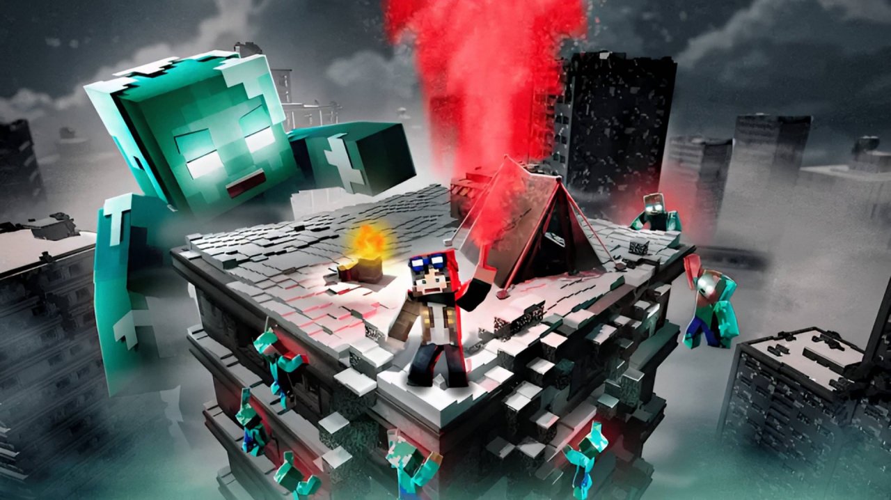 В ПАЛАТКЕ НА НЕБОСКРЕБЕ В ЗОМБИ АПОКАЛИПСИСЕ - ЗАПИСКИ ВЫЖИВШЕГО В МАЙНКРАФТ смотреть онлайн