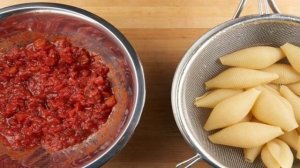 Ракушки, фаршированные сыром