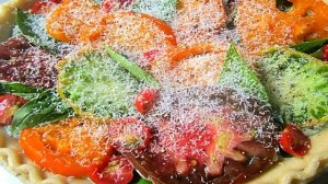 Пирог с рикоттой и помидорами