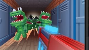 битва с монстрами в Майнкрафте