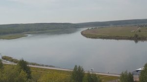 Смотровая площадка в Томске, на берегу реки Томь.