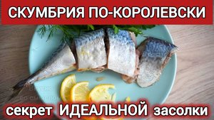 СКУМБРИЯ СОЛЕНАЯ:Простой рецепт ИДЕАЛЬНОЙ засолки! Вкуснее магазинной! 🐟