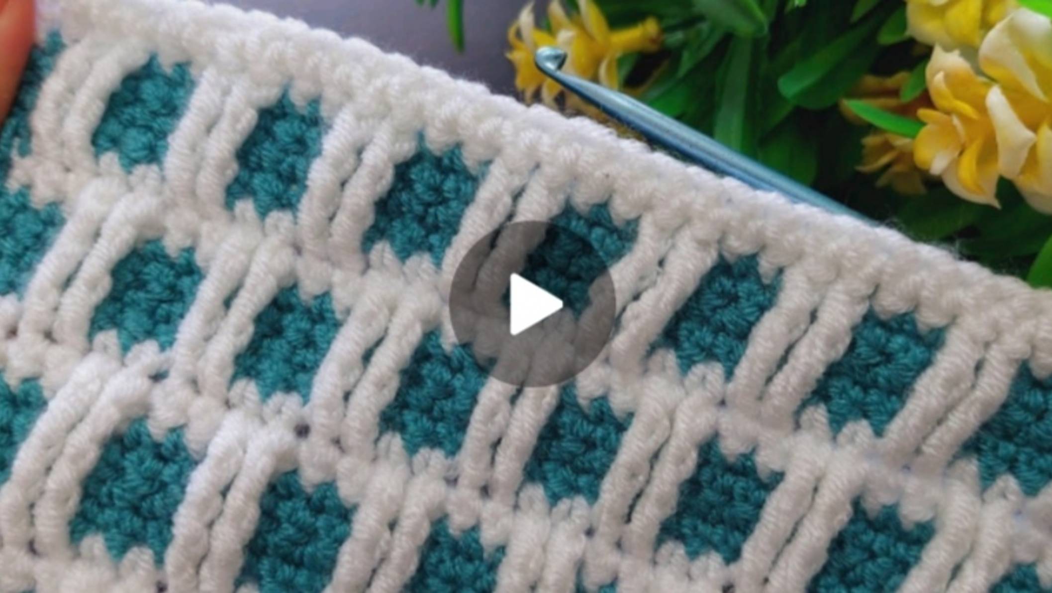 Узор крючком  🙂  #всевжизнисвязано #вязаниекрючком