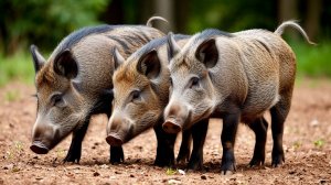 Чем кормить диких кабанов?Животные