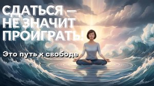 Сдаться жизни — значит довериться Богу внутри себя! 🙏