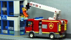 Полицейский участок Lego City, Пожарная машина, Побег из тюрьмы
