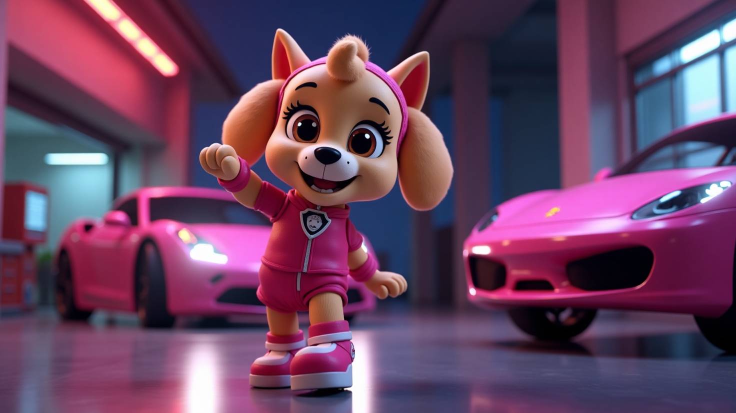 Щенячий патруль, Скай, Маршал, Эверест, Гончик, Крепыш и Роки супер езда по городу, для детей