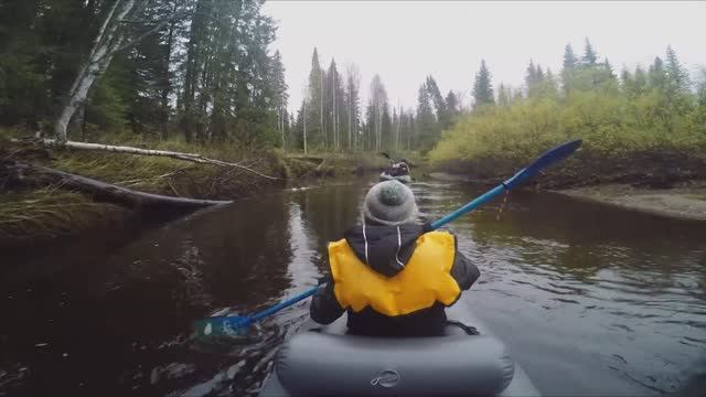 ПВП (Пеше-водно-пеший) ПОХОД в Тайге. (Изба, каяк Щукарь 380 ТаймТриал.)