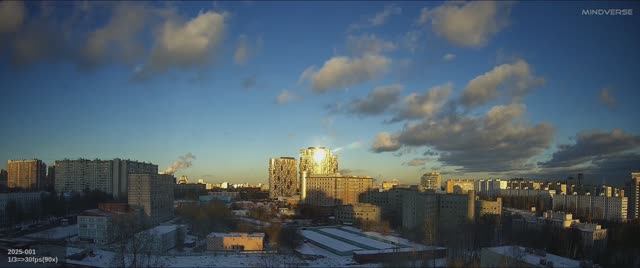 Зимнее небо над городом (подборка декабрь '24 - январь '25)