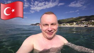 2.3.Аланья. Бегу на пляж Клеопатры №14! Заглянул на Вторничный рынок, цены на фрукты в Турции.