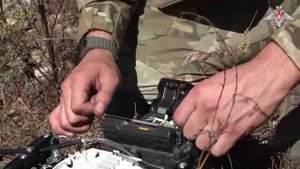 Работа военных связистов группировки войск «Центр»