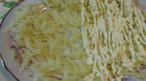 Салат из курицы с ананасом и огурцом