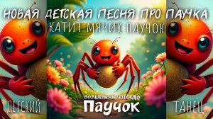 Волшебная тетрадь. ПАУЧОК. Новая веселая детская песня про паучка и его волшебный сундучок. Танец.