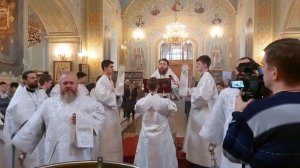 Митрополит Игнатий совершил чин Великого освящения воды. Покровский собор, 18.01.2023