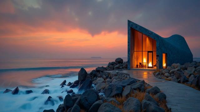 🌅 Sunset Chillout Music ~ Deep Relaxation Ocean Waves for Peaceful Sleep & Calm Soul-